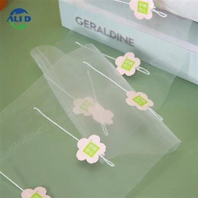 Taastuv püramiidne teekotikile sildi ja nööriga